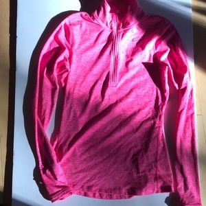 Neon pink Nike 3/4 zip